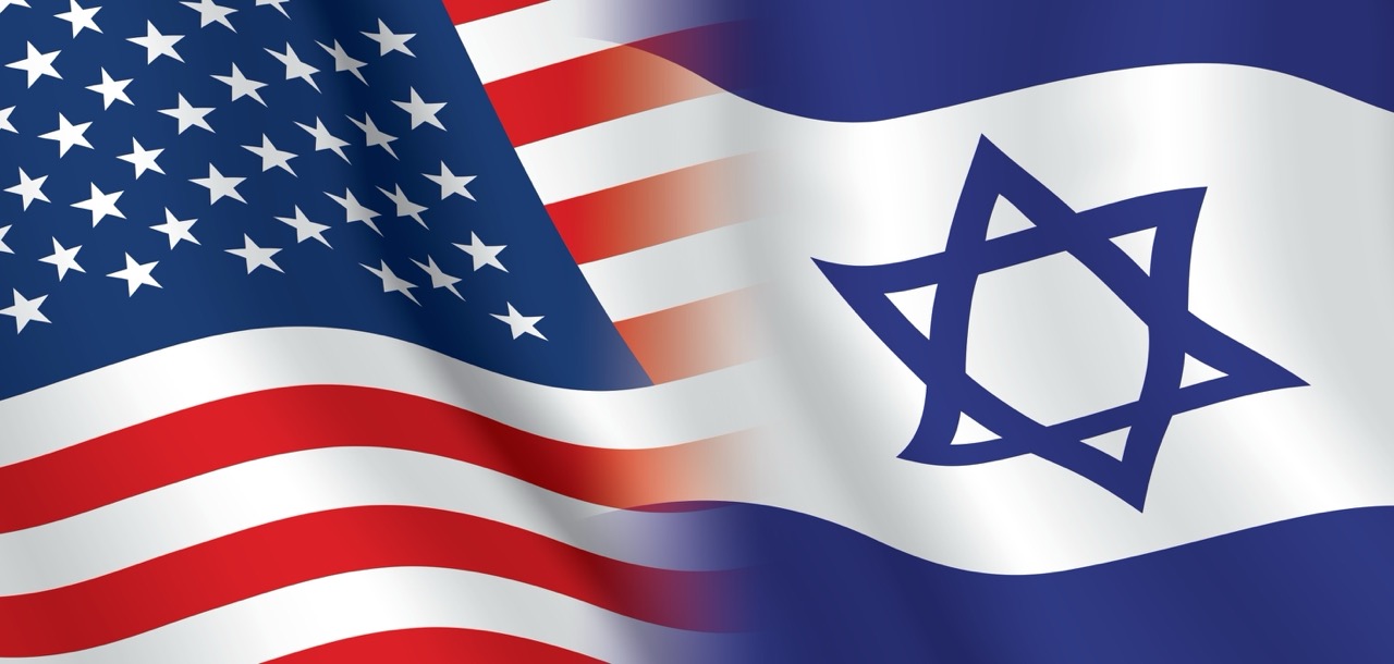 UsaAndIsraelFlagsWavingSideBySideUnitedStates