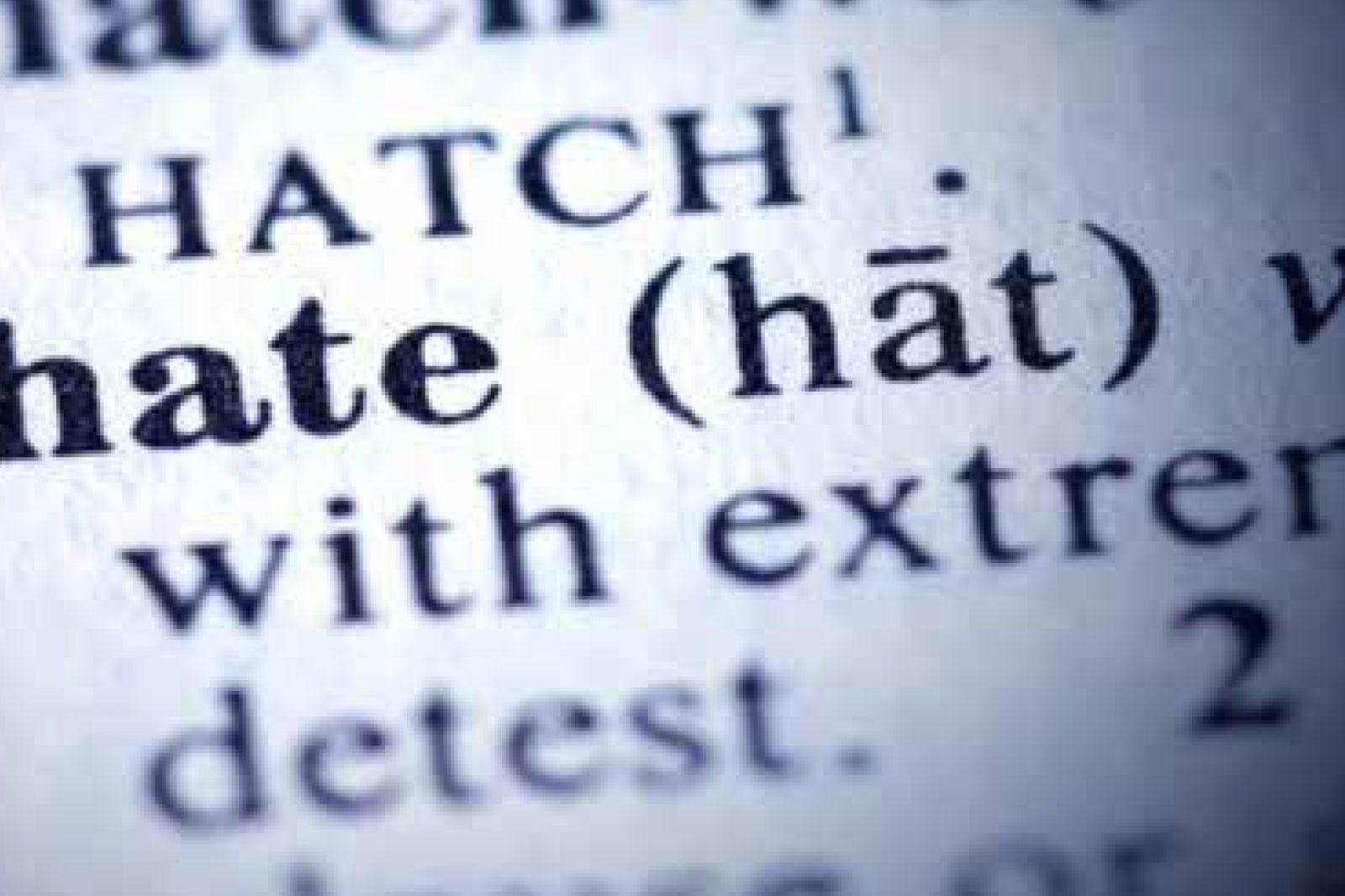 Close-up of a printed dictionary page showing the word HATCH in bold, with surrounding text including the word 'that'.